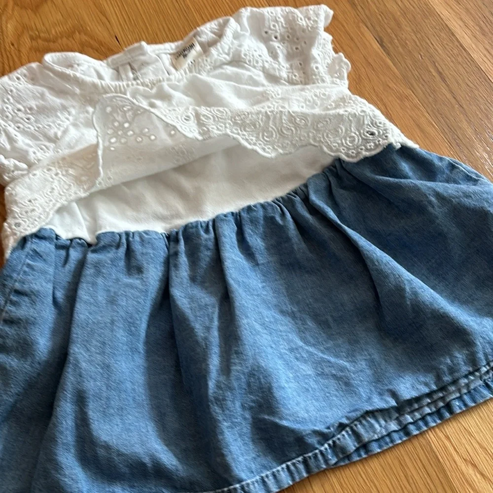 6M OshKosh Denim and Lace Dress
